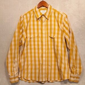 C.C Filson Mens LS Button Shirt Sz.M/Yellow/Check/Polyamide-Lycra Blend/Pockets